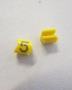 Cable noticeable clip 02-3 yellow/black 5   diameter 1.3-3.0